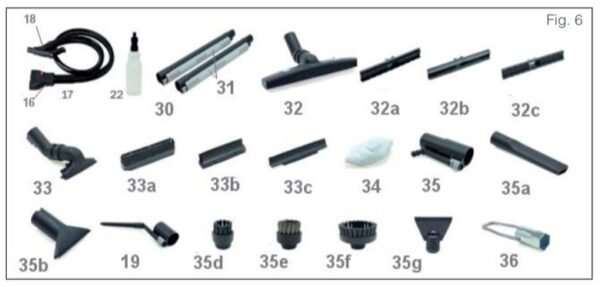 Steam Italy 3000 | Máy giặt thảm – hút bụi – phun nước nóng 3 trong 1 - Ảnh 2